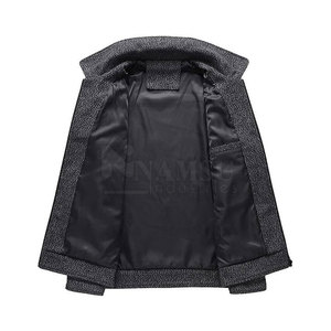 Wholesale Custom Logo Winter <b>Men</b> Wool <b>Jackets</b> Canvas Waterproof Breathable Outdoor Use - Product Image 4