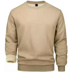 Men's High Quality Breathable Pullover Sweatshirt Casual Cotton Polyester 370g Fabric <b>Weight</b> Customizable <b>for</b> Winter Season - Product Image 3