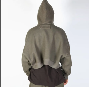 Hombres Oversize Drop Shoulder 450GSM Longitud regular 100% Algodón Sudadera con capucha Moda Streetwear Pullover Logotipo personalizado Diseño de bolsillo OEM - Product Image 6