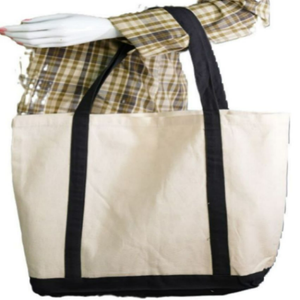 Sac fourre-tout en toile de coton personnalisé avec logo, élégant et écologique, avec fermeture éclair et fonction musicale, idéal pour les voyages et le shopping féminin. - Product Image 3