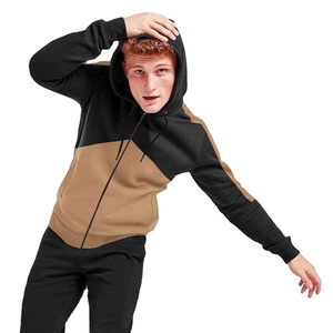 Full zip US Custom Hombres Calidad térmica de lujo 100% Algodón Peso pesado Impresión de letras personalizadas y cordones Personalizar sudaderas con capucha - Product Image 1