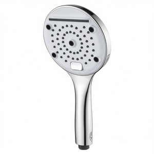 Cabezal de ducha Victoria cromado y blanco de 3 funciones para grifos de baño y ducha Idro Bric SAPDOC0239BI - Product Image 3