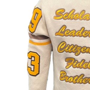 Customized Phi Beta Cotton <b>Fleece</b> Embroidered Sweatshirt Franternity Greek Sigma Men Breathable Sweatshirts Sorority - Product Image 5