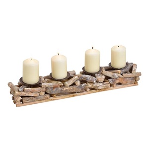 Reliable Manufacturer Unique Rustic Finish Aluminum Candle <b>Holder</b> For Traditional And Contemporary Home Decoration Styles - Product Image 2