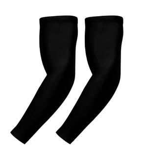 2025 manches de bras de sport unisexe pour le basket-ball Football cyclisme manches de bras de couleur unie personnalisées - Product Image 2