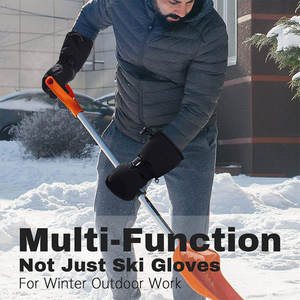 Gants de ski épais et doublés en polaire pour l'hiver, gants chauds à écran tactile, coupe-vent, imperméables, pour sports de plein air - Product Image 4