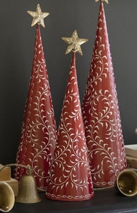 Étiquette métallique suspendue de Noël, personnalisée, peinte, plaquée or, design antique artisanal, prix de gros, en provenance d'Inde - Product Image 3