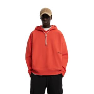 Iota เสื้อฮู้ดกีฬาแบบสวมหัวมีฮู้ดแบบกำหนดเองโลโก้ปักลายแบบไหล่ตกไซส์ใหญ่พิเศษสำหรับผู้ชาย - Product Image 1