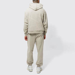 Sudaderas con logotipo personalizado de alta calidad, conjunto de 2 piezas Unisex, sudaderas con capucha para hombre, chándal - Product Image 2