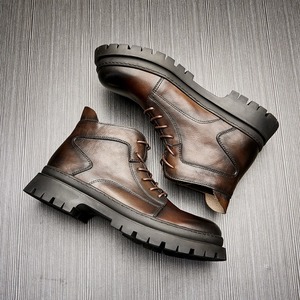 Chaussures décontractées légères avec semelle absorbant la transpiration et structure flexible, chaussures de tous les jours pour hommes, chaussures en cuir - Product Image 2