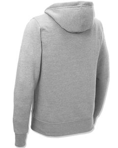 Sudadera con capucha de ajuste relajado de mezcla de algodón sólido informal para hombre personalizada con cierre de cordón - Product Image 2