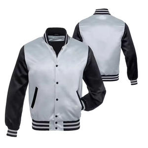 2025 nouveau unisexe Super qualité Letterman varsité Bomber veste Satin veste pour hommes femmes grande taille hiver hommes vestes - Product Image 5
