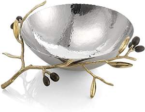 Tazón de servicio moderno para el hogar, vajilla de frutas chapada en plata, diseño moderno, tazón de Metal para servir frutas, Hotel, restaurante - Product Image 6