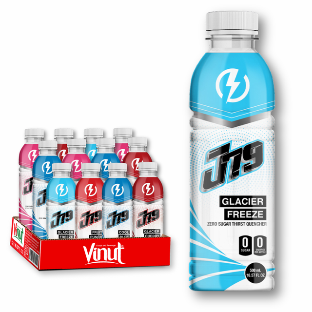 Wholesale Supplier J79 Glacier Energy Drink 500ml - Sugar Free, Essential A,E-Vitamins, Free Sample, Free Design, OEM/ODM
