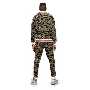 Ensemble de survêtement décontracté pour homme, veste zippée confortable avec pantalon de survêtement pour les journées de détente, les activités sportives et les séances d'entraînement en plein air - Product Image 3