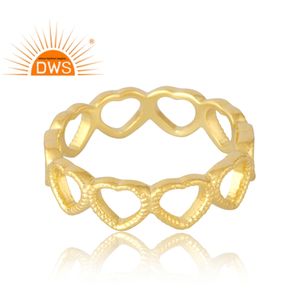 Anillo de Plata de Ley 925 chapado en oro de 18 quilates, joyería fina Demi para mujer, regalo para ella - Product Image 2