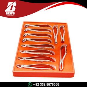 Kit de Fórceps para Extracción Dental de Alta Calidad, Instrumentos Quirúrgicos Dentales de Accionamiento Manual Hechos con Acero Inoxidable de Calidad - Product Image 4