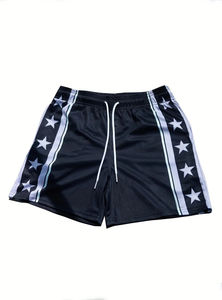 กางเกงขาสั้นผู้ชายลำลอง ปี 2025 กางเกงชายหาด กางเกงว่ายน้ำ กางเกงกีฬาลายดาวพิมพ์ลายทาง แห้งเร็ว ใส่ได้ทุกวัน เนื้อผ้านุ่ม - Product Image 2