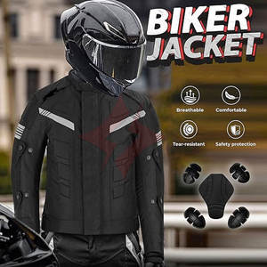 Chaqueta de Motociclista Estilo Racing de Cordura para Motociclistas, Color Personalizado, Impermeable, Transpirable, Unisex, Blindada - Product Image 2
