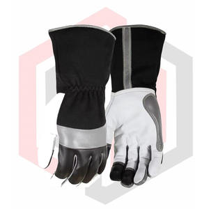 ถุงมือเชื่อมหนังแพะสีขาวถุงมือทำงานป้องกันแบบกำหนดเอง - Product Image 2