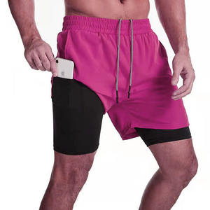 Shorts de sport pour hommes de haute qualité, couleurs tendance, nouveaux shorts de course d'été pour l'extérieur, respirants, double couche, pantalons de sport pour hommes - Product Image 3