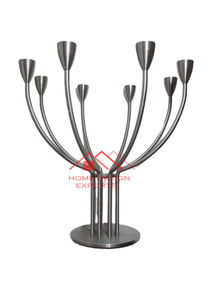 Centre de table pour mariage, chandelier en métal et cristal pour la décoration de la maison, vente en gros, grand chandelier doré - Product Image 3