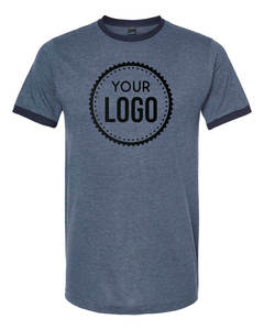 Personalizado en blanco liso Tultex 246 Unisex fino Jersey Ringer camiseta hombres y mujeres suave cuello redondo para marca camiseta para hombres - Product Image 5