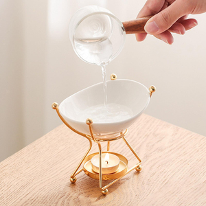 Stylish Metal Iron Wax Jar in Elegant Design with Secure Lid Perfect for Household <b>Candle</b> Storage and Christmas Decor - Product Image 3