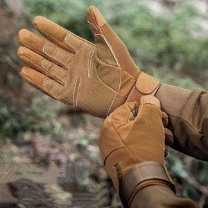 Gants de chasse en cuir sur mesure de haute qualité à prix raisonnable, super doux, confortables, avec sangle de poignet réglable et antidérapants - Product Image 1