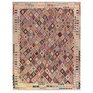 พรมอิมาโกะ ไมมานา อัฟกานิสถาน พรมคิลิม ขนาด 406 x 319 ซม. พรมพื้นเมืองแบบดั้งเดิมและชุดพรม - Product Image 1