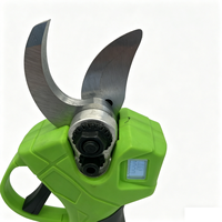 Coupe-branches électrique professionnel avec déclencheur à triple pression et affichage du niveau de batterie pour la taille des arbres de jardin jusqu'à 25 mm