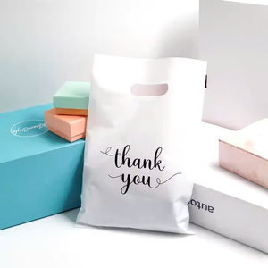 Bolsas de compras de plástico troqueladas de lujo personalizadas al por mayor, hermosas asas troqueladas de lujo con logotipo para materiales reciclados de supermercado - Product Image 4