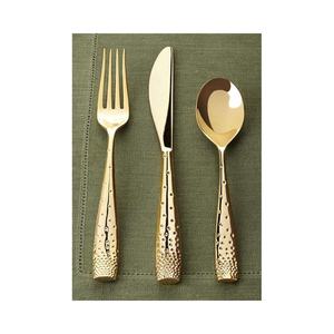 Service de couverts de table en acier Rose brillant, manche Long bâton, or Rose service de couverts, fourchettes cuillères couteaux couverts en acier - Product Image 2