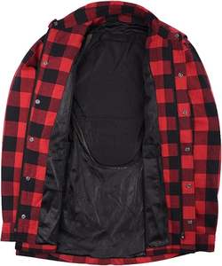 Camisa de Franela Premium para Motociclistas, Resistente al Viento, Talla Grande, Diseñada para Motociclistas con Resistencia a la Abrasión, Comodidad Durante Todo el Día, Invierno - Product Image 4