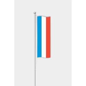 Drapeau de jardin vertical extérieur Luxembourg, impression numérique, aluminium, nylon durable, satin, plastique, polyester, composition tissu - Product Image 1