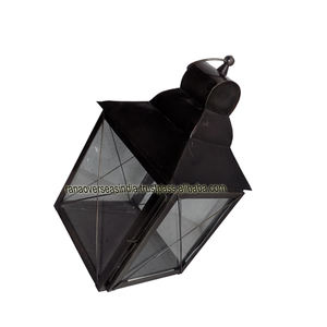 Wholesale Black Square Iron Candle Lanterns for Christmas Weddings and Home/Party Decorations for Restaurants and Hotels - Product Image 2