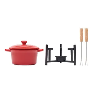 Ensemble de fondue en céramique BIG KASE personnalisé, ensemble cadeau d'affaires - Product Image 5