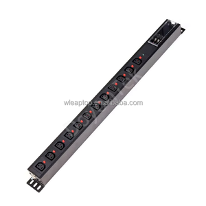 DoyonTek Metal 1U IEC C13/C19 Rack PDU avec 12 prises, fonction d'éclairage et de verrouillage pour les centres informatiques et les centres de données IDC - Product Image 4