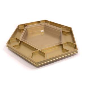 Meilleure vente plateau décoratif en laque au design moderne plateau octogonal écologique de haute qualité en métal durable et écologique - Product Image 2