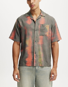 Chất Lượng Tốt Nhất Tùy Chỉnh Thiết Kế Ngắn Tay Áo Sơ Mi In Ưa Thích 100% Bông Áo Sơ Mi Cho Nam Giới Box & Cắt Phù Hợp 4 Nút Thẳng Hem - Product Image 4