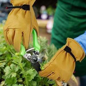 1 par de guantes de trabajo de soldadura de piel de vaca para Conductor, caza, guantes de conducción, granja, jardinería, protección de seguridad, guantes mecánicos para trabajadores - Product Image 4