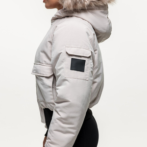 Wholesale Custom High Quality Women Casual Winter <b>Puffer</b> <b>Jacket</b> Custom Thick <b>Light</b> Weight with Logo Easywear Warm Streetwear - Product Image 4