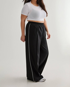 Vêtements de sport d'automne pour femmes, pantalon de survêtement ample à jambes larges pour la course à pied, l'exercice, style décontracté, devant plat, pantalon de survêtement long - Product Image 2