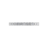 Bague demi-éternité tendance 2025 pour femme, en or 14 carats, sertie de diamants de laboratoire, fine, empilable, pour mariage, bijoux raffinés personnalisables IGI