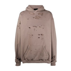 เสื้อฮู้ดดี้สไตล์สตรีทแบบโอเวอร์ไซส์ ทรงปกติ น้ำหนัก 460 กรัม ล้างสีแบบ Acid Wash สำหรับผู้ชายและผู้หญิง สวมใส่สบายๆ ผ้าฝ้าย 100% เหมาะสำหรับฤดูหนาว - Product Image 4