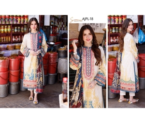 Collection 2024 SSUMAIRA par Asim Jofa marque pakistanaise arabe imprimé pelouse vêtements indiens et pakistanais - Product Image 4