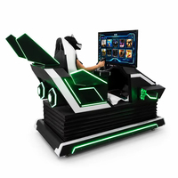 Simulateur de vol VR LED à joueur unique, machine de jeu d'arcade très demandée pour parcs d'attractions intérieurs et centres de divertissement