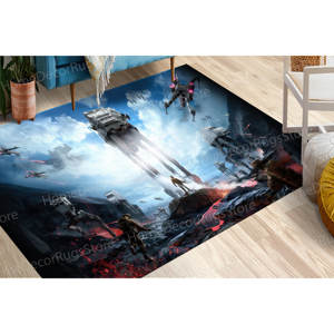 Tapis imprimé Star Wars Walker, antidérapant, épais, moderne, cadeau pour lui, tapis en velours de luxe - Product Image 2