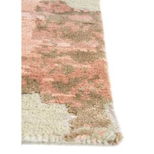 Alfombra Kavi Verde de Lana y Seda de Bambú Anudada a Mano Esk-314 9x12, Patrón Abstracto Rectangular para el Hogar, Pasillo, 10 mm de Grosor - Product Image 4