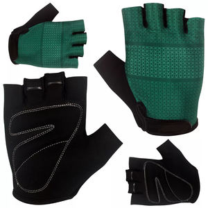 Guantes de nailon de medio dedo para hombre y mujer, unisex, con palma de gamuza y relleno de gel de sílice para ciclismo, entrenamiento y ciclismo - Product Image 4